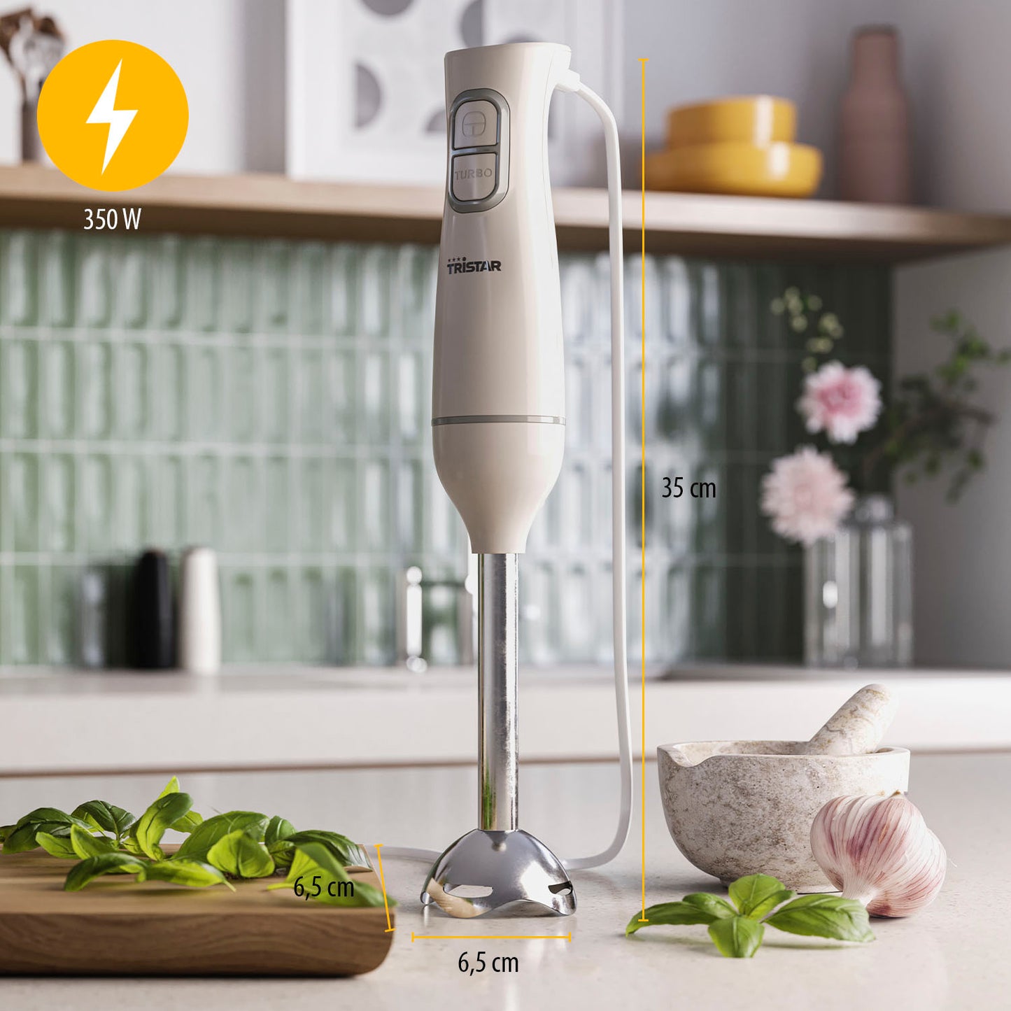 Stavmixer set MX-4881 350W Rostfritt inkl Ballongvisp,Hacker