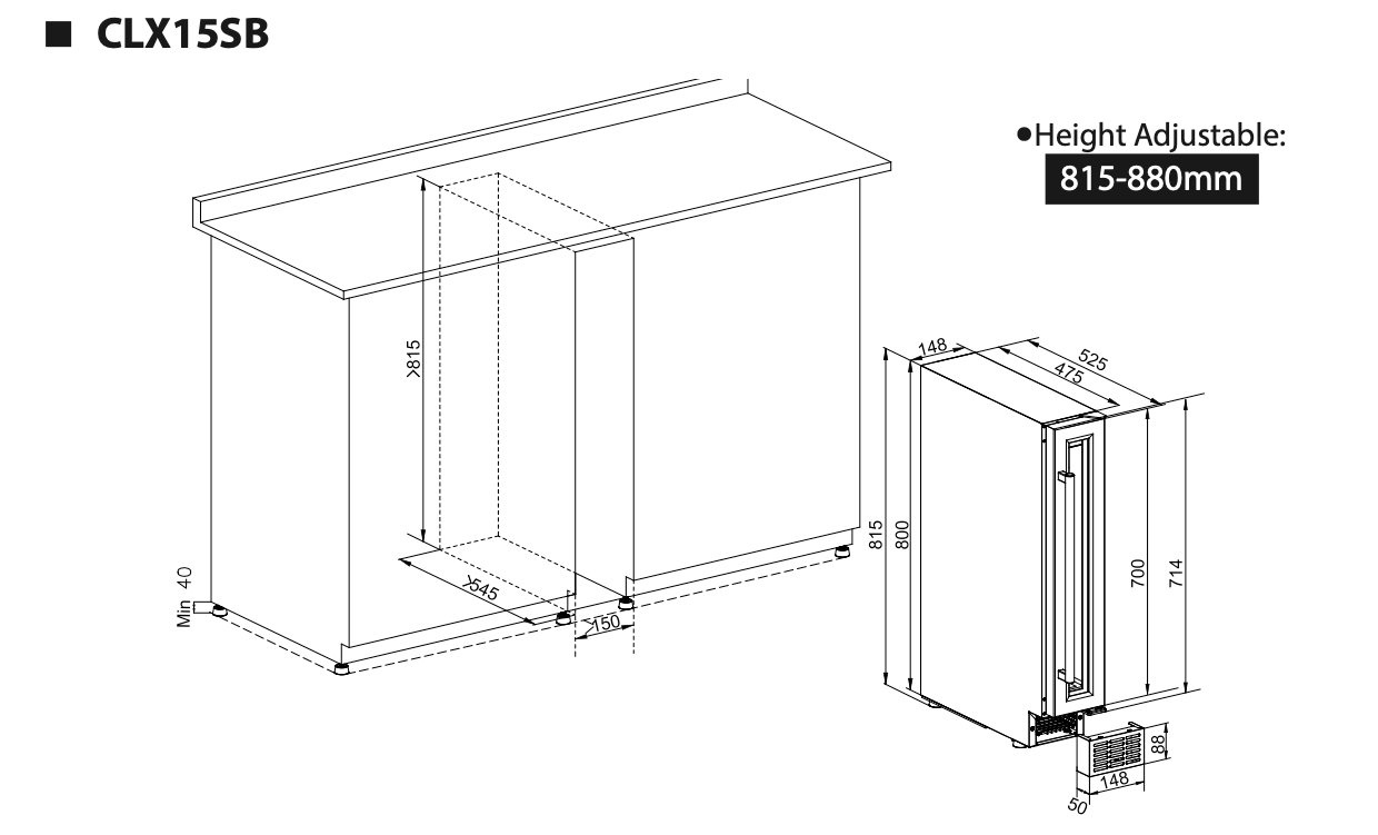 Temptech Classique CLX15SB vinkyl