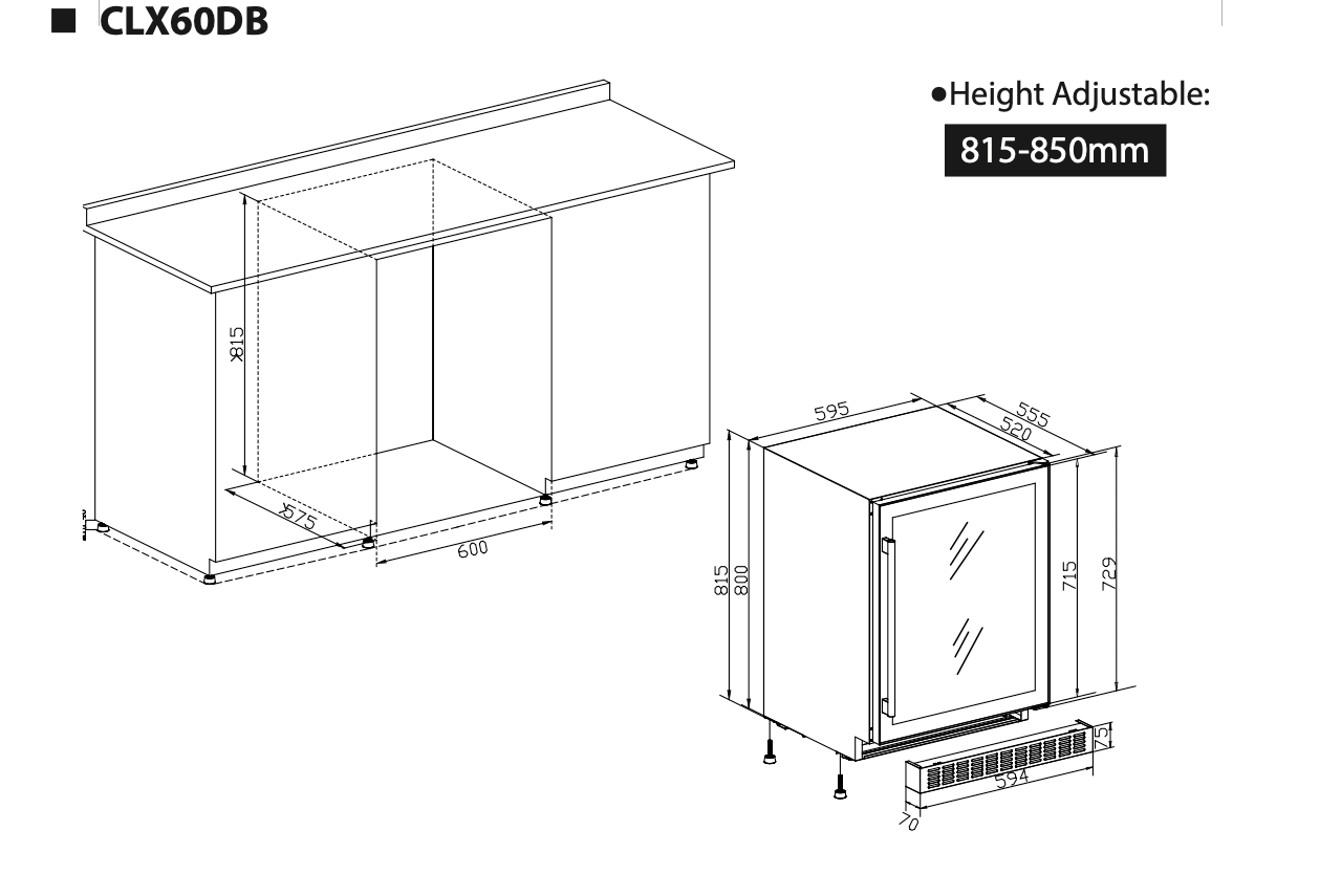 Temptech Classique CLX60DB vinkyl
