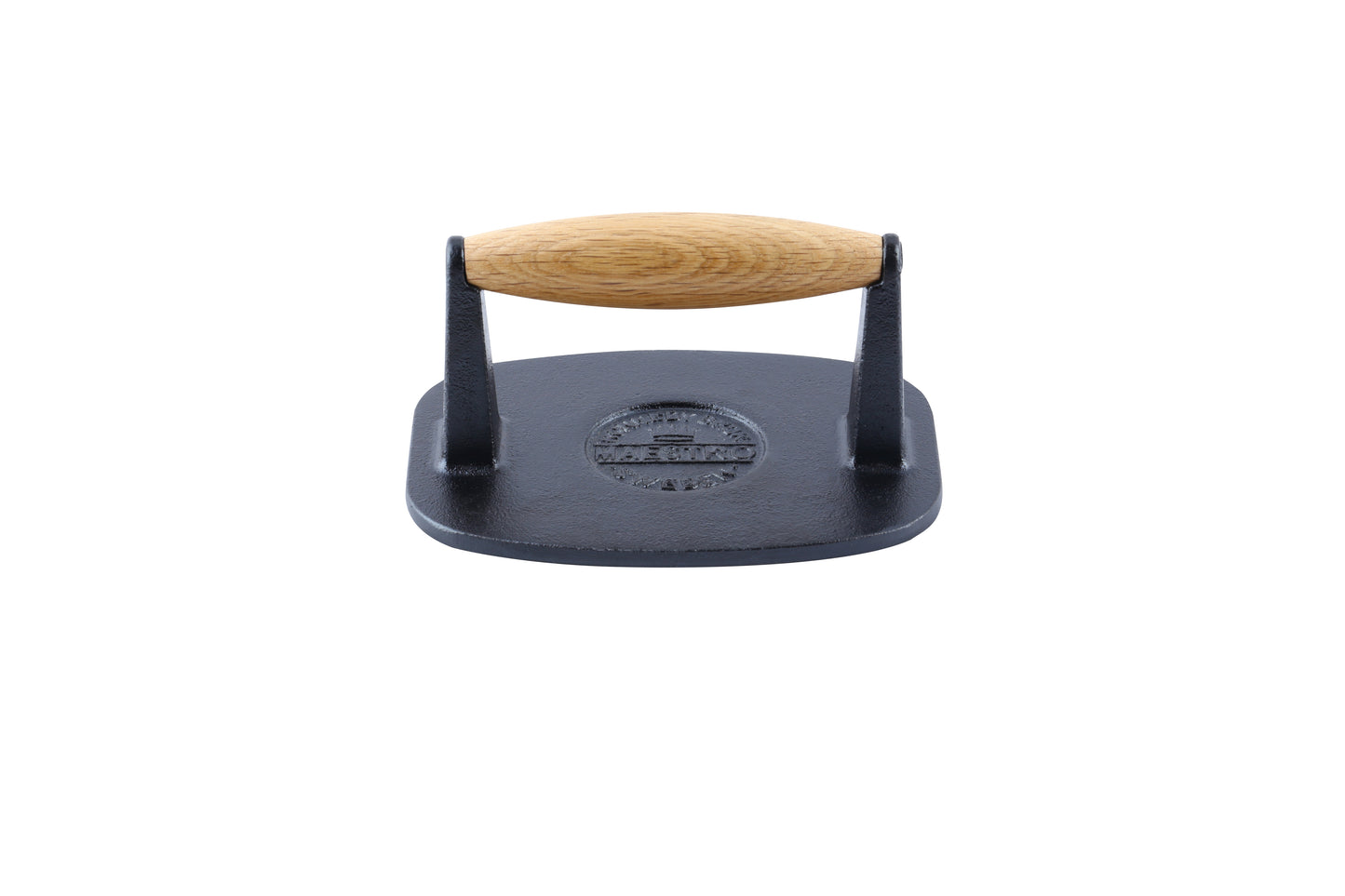 Ronneby Bruk - Maestro Grillsmasher med Flat Smashyta Gjutjärn/Trä 16x12cm