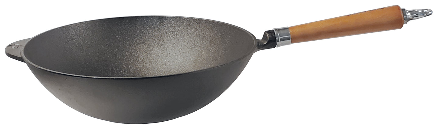 Ronneby Bruk - Maestro Wokpanna Bok Brun Ø32cm