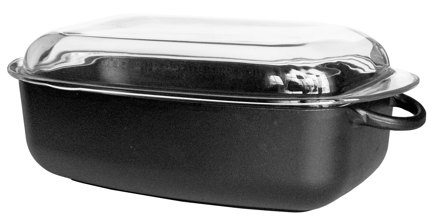 Ronneby Bruk - Maestro Oval Gryta 4.5L med Glaslock Gjutjärn 33x22x10cm