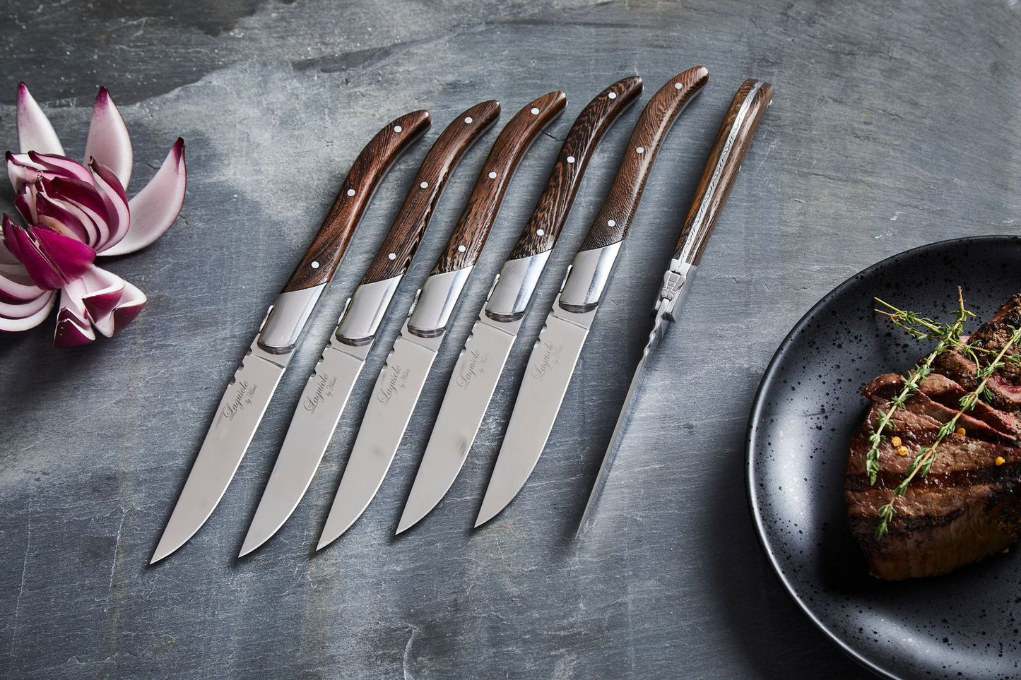 Laguiole By Hâws Steak Knife Set 6 Pcs Wengé
