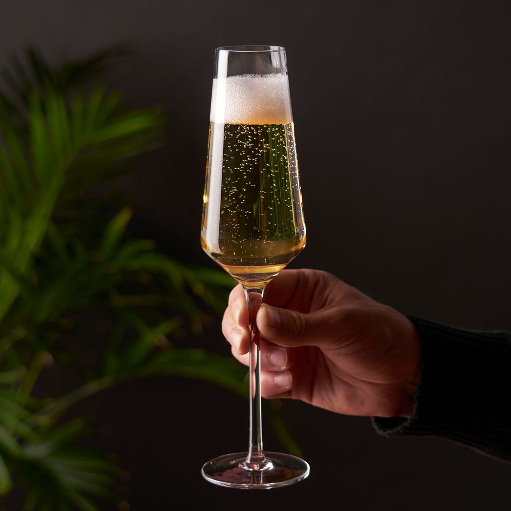 Viski Champagneflöjt Raye 24 cl - Kristallglas 2-pack
