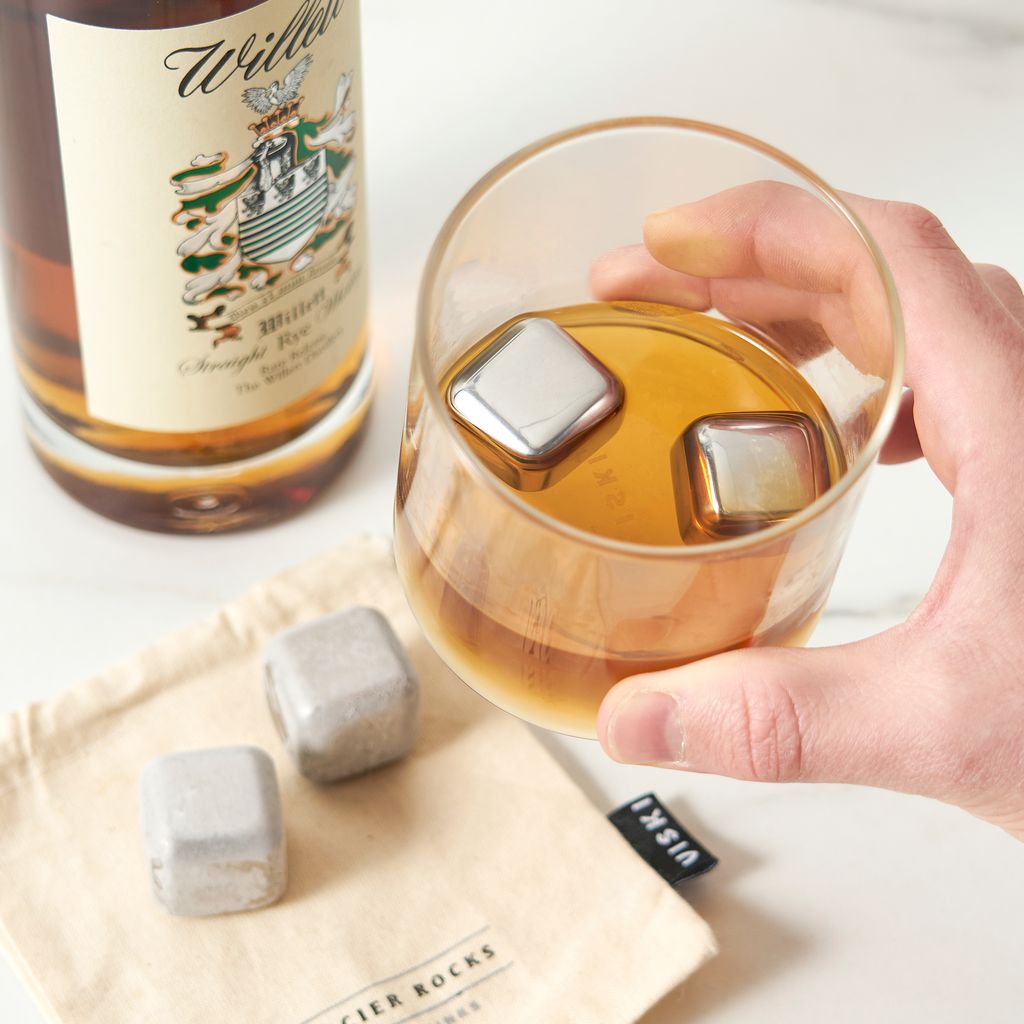 Viski Iskuber Rostfritt Stål 4-pack - Små Whiskykuber