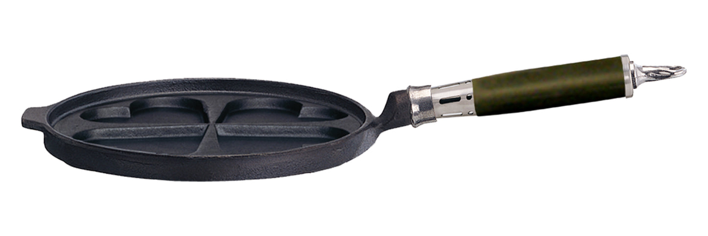 Ronneby Bruk - Maestro Plättpanna 4 Hjärtplättar Comfort Line RF/Silikon Ø25cm