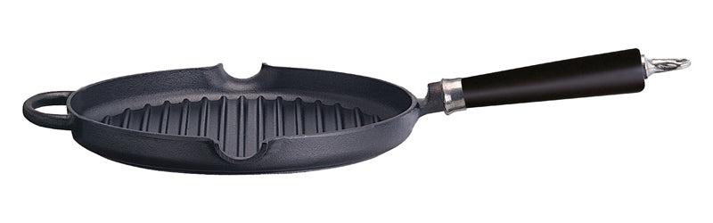 Ronneby Bruk - Maestro Grillpanna Rund Hällpipar Bok Svart Ø28cm