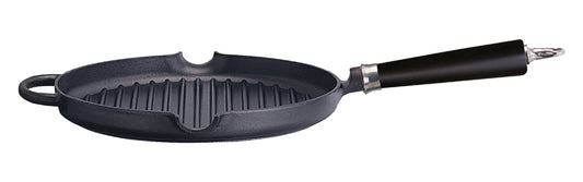 Ronneby Bruk - Maestro Grillpanna Rund Hällpipar Bok Svart Ø28cm