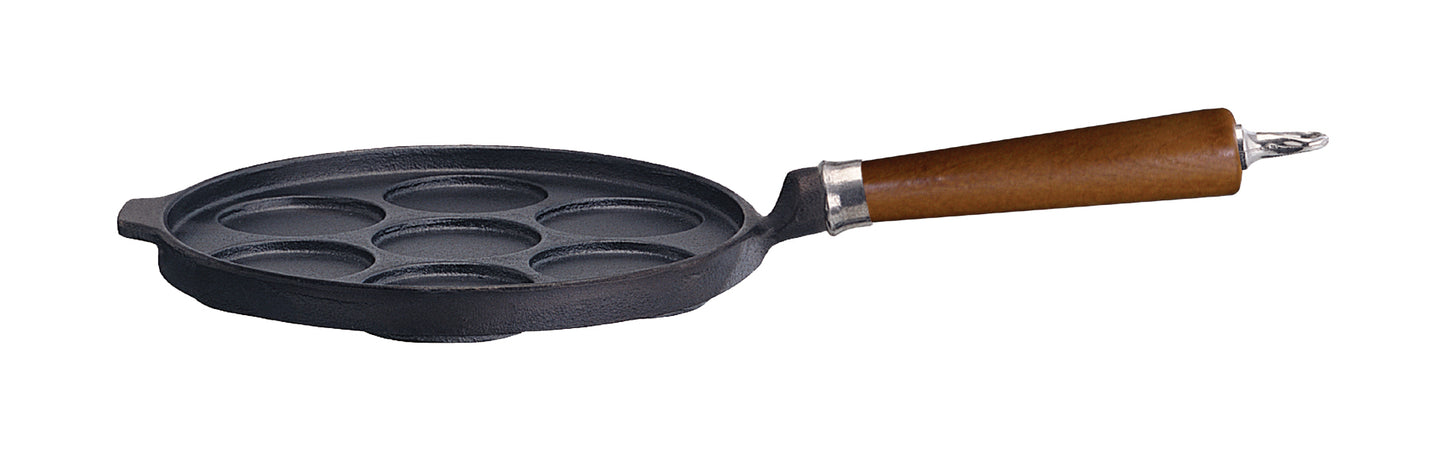 Ronneby Bruk - Maestro Plättpanna 7 Plättar Bok Brun Ø25cm