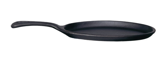 Ronneby Bruk - Rondo Oval Fajitapanna med Fast Skaft Gjutjärn 24x18cm