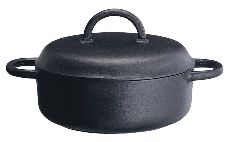 Ronneby Bruk - Maestro Rund Gryta 3L med Järnlock Gjutjärn Ø25cm