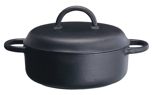 Ronneby Bruk - Maestro Rund Gryta 3L med Järnlock Gjutjärn Ø25cm