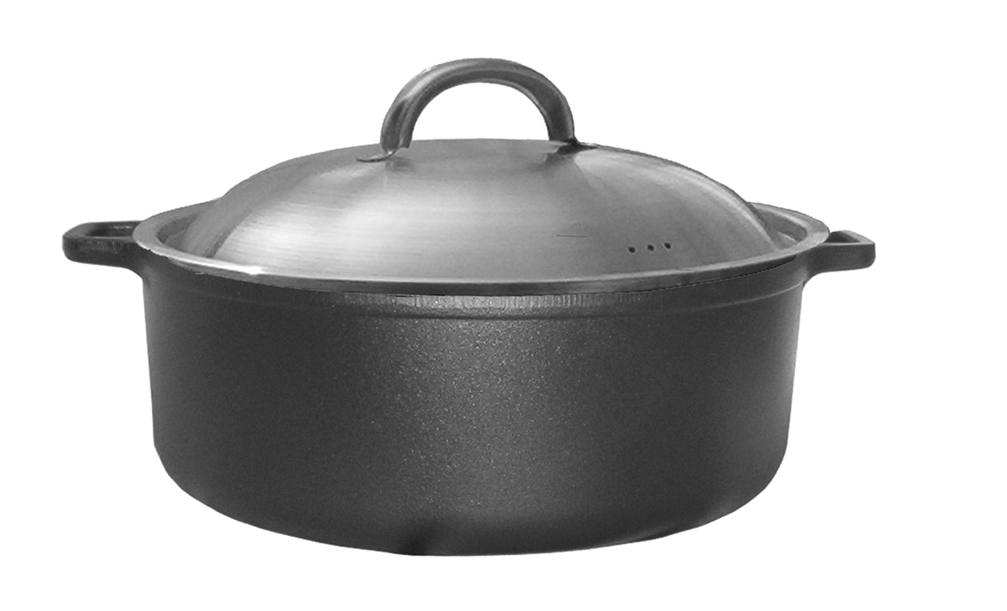 Ronneby Bruk - Bistro Cuisine Rund Gryta 6L med Rostfritt Lock Gjutjärn Ø28cm