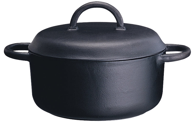 Ronneby Bruk - Maestro Rund Gryta 4L med Järnlock Gjutjärn Ø25cm