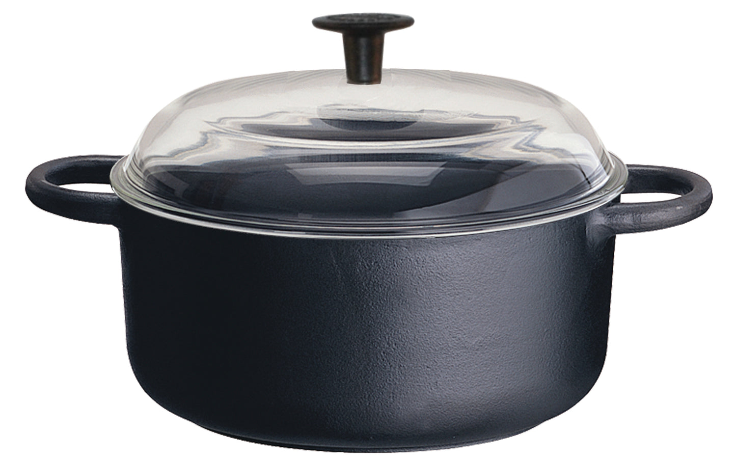 Ronneby Bruk - Maestro Rund Gryta 2L med Glaslock Gjutjärn Ø18cm