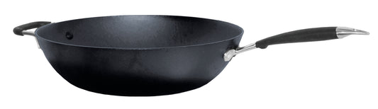 Ronneby Bruk - Ultra Light Wokpanna Lättviktsgjutjärn med Motgrepp Stål/Silikon Ø30cm