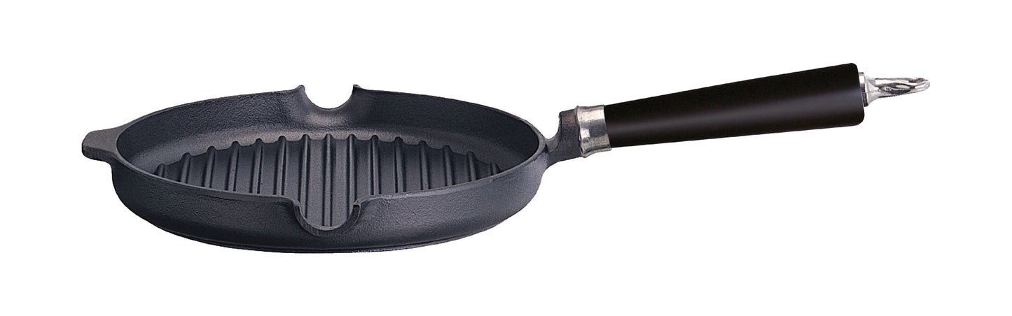 Ronneby Bruk - Maestro Grillpanna Rund Hällpipar Bok Svart Ø24cm