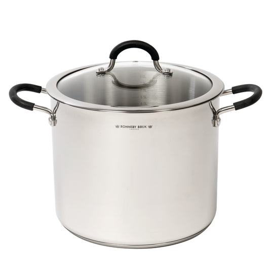 Ronneby Bruk - Maestro Gryta 9L med Silikonklädda Handtag Rostfritt Ø24cm