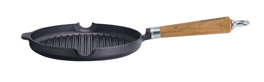 Ronneby Bruk - Maestro Grillpanna Rund Hällpipar Exclusive Line Ek Natur Ø24cm