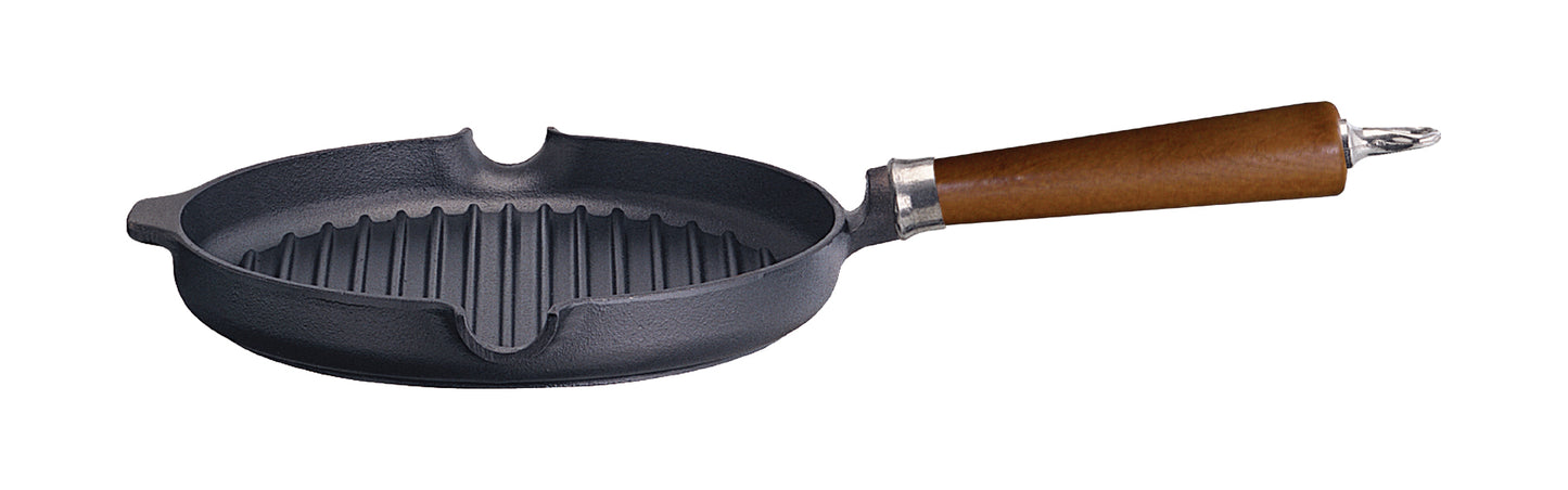 Ronneby Bruk - Maestro Grillpanna Rund Hällpipar Bok Brun Ø24cm