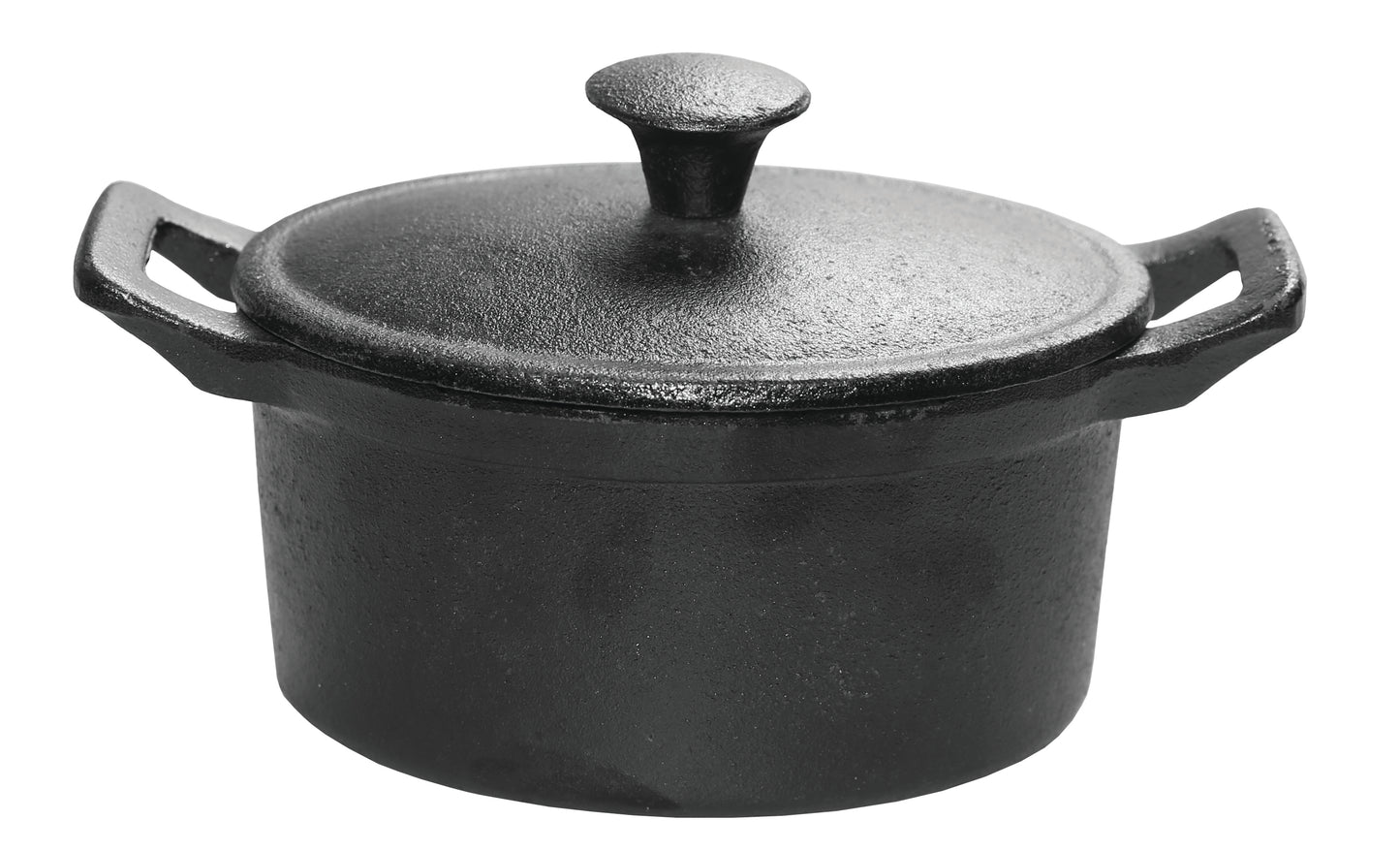 Ronneby Bruk - Rondo Gryta med Lock Oval Gjutjärn 12x9x6cm