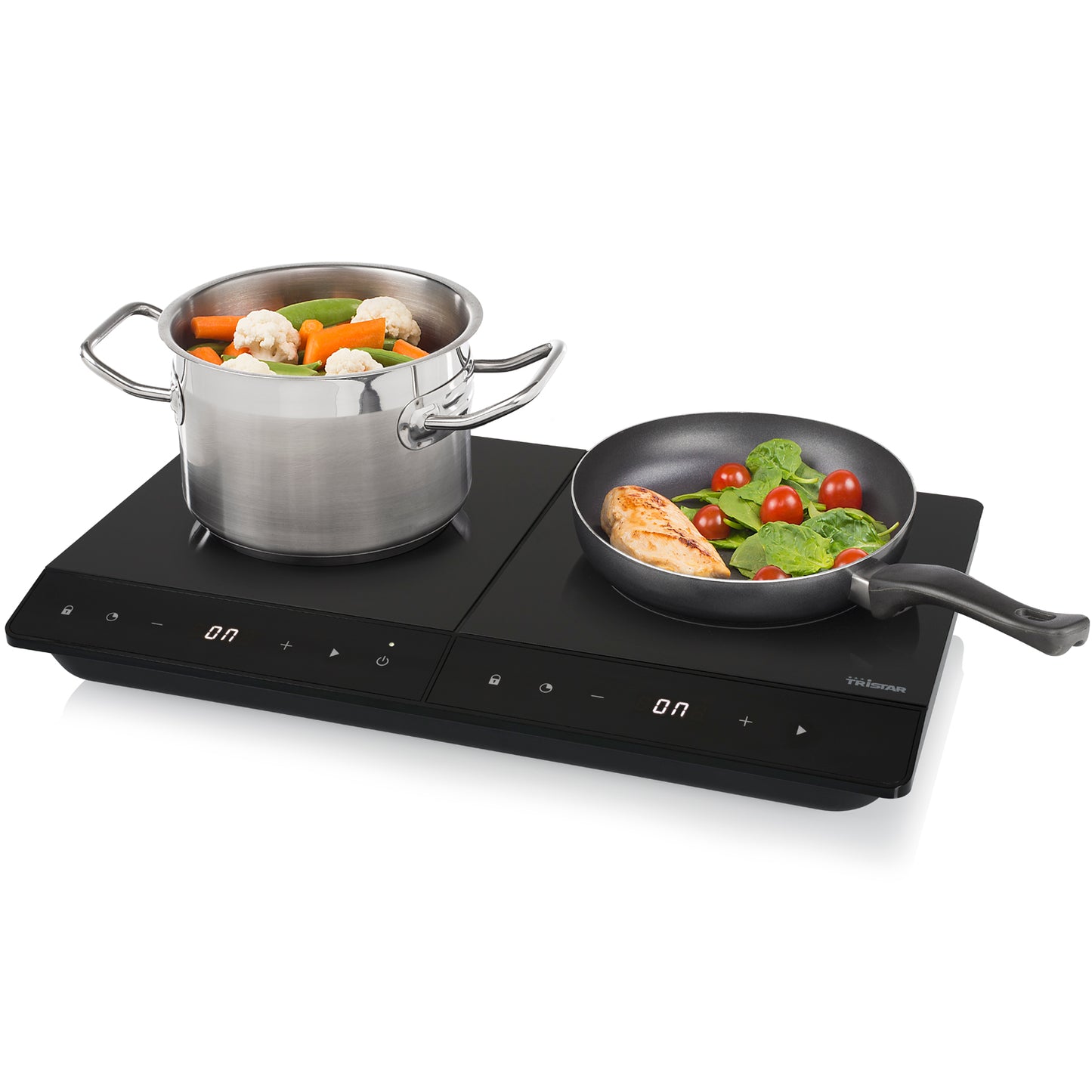 Induktionsplatta Dubbel IK-6162 19&16cm LCD Touch