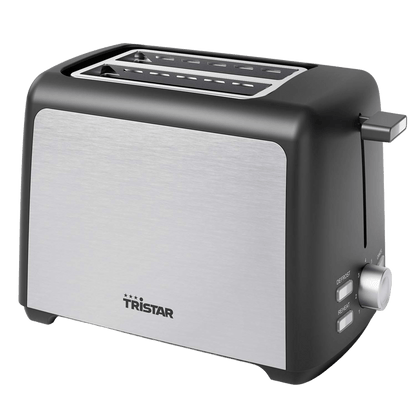Brödrost 2 skivors 800W Rostfri - BR-1058