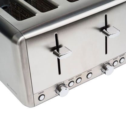 Brödrost 4 skivor 1850W BR420 Rostfri