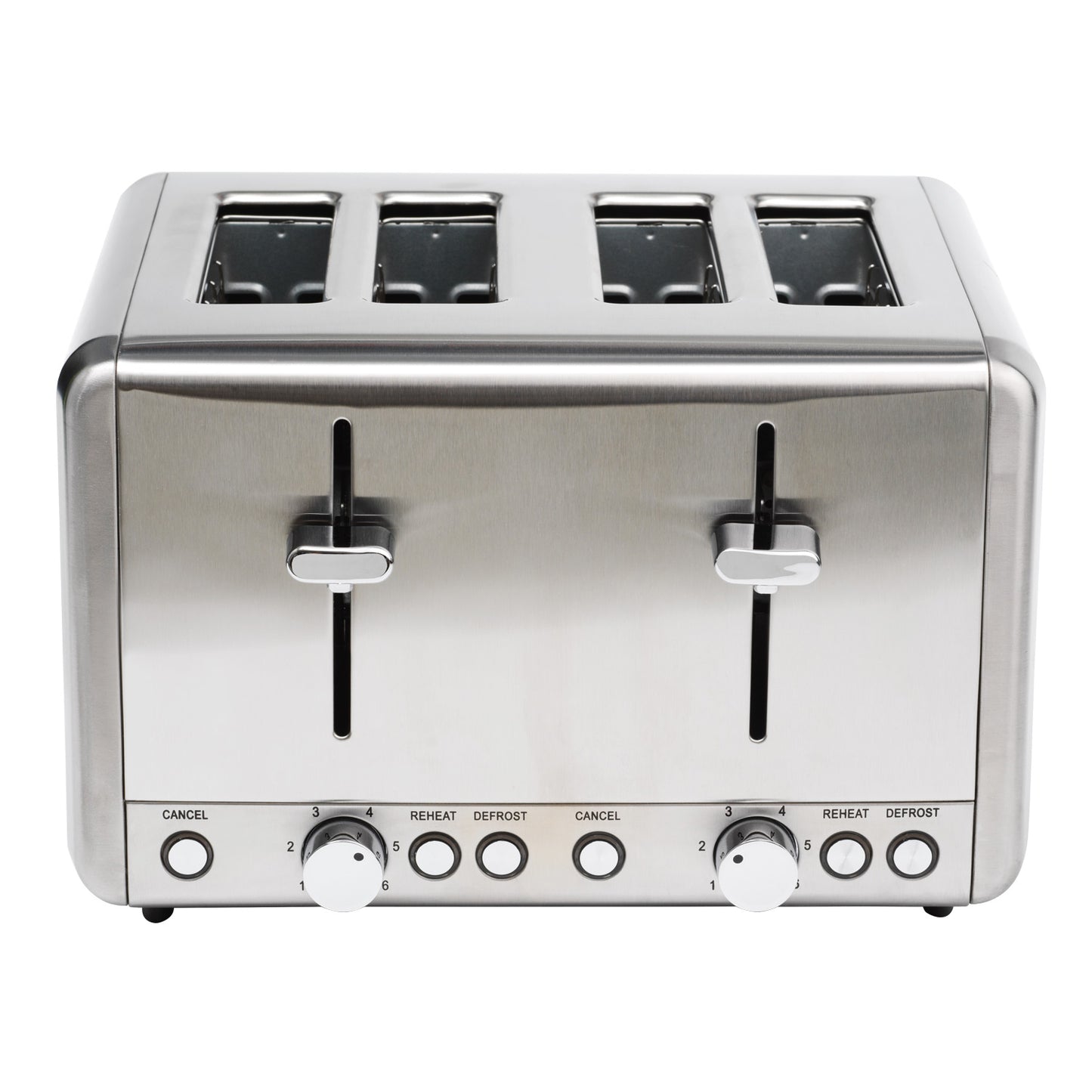 Brödrost 4 skivor 1850W BR420 Rostfri