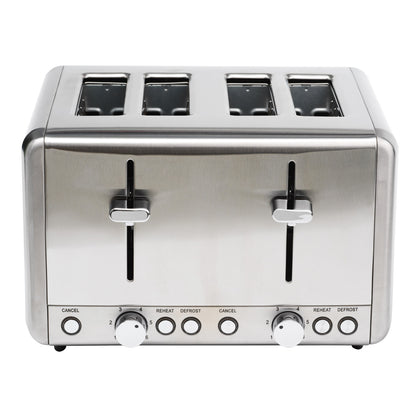 Brödrost 4 skivor 1850W BR420 Rostfri