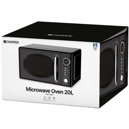 Mikrovågsugn Retro 20L 700W MW025 Svart