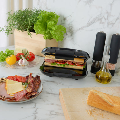 Smörgåsgrill Multi Health 22x12cm 750W SG400 Svart