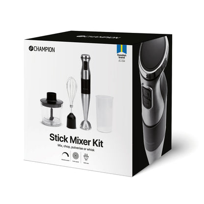 Stavmixer MultiKit 1000W STM600 Rostfri/Svart