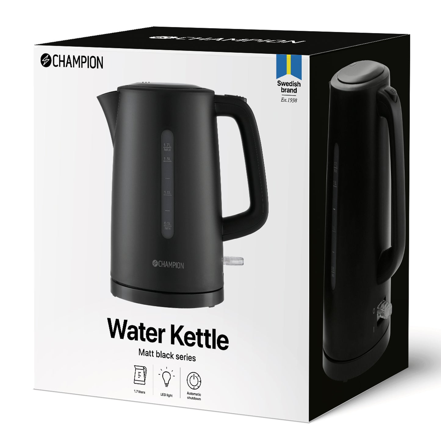 Vattenkokare 1,7L VK120 Mattsvart