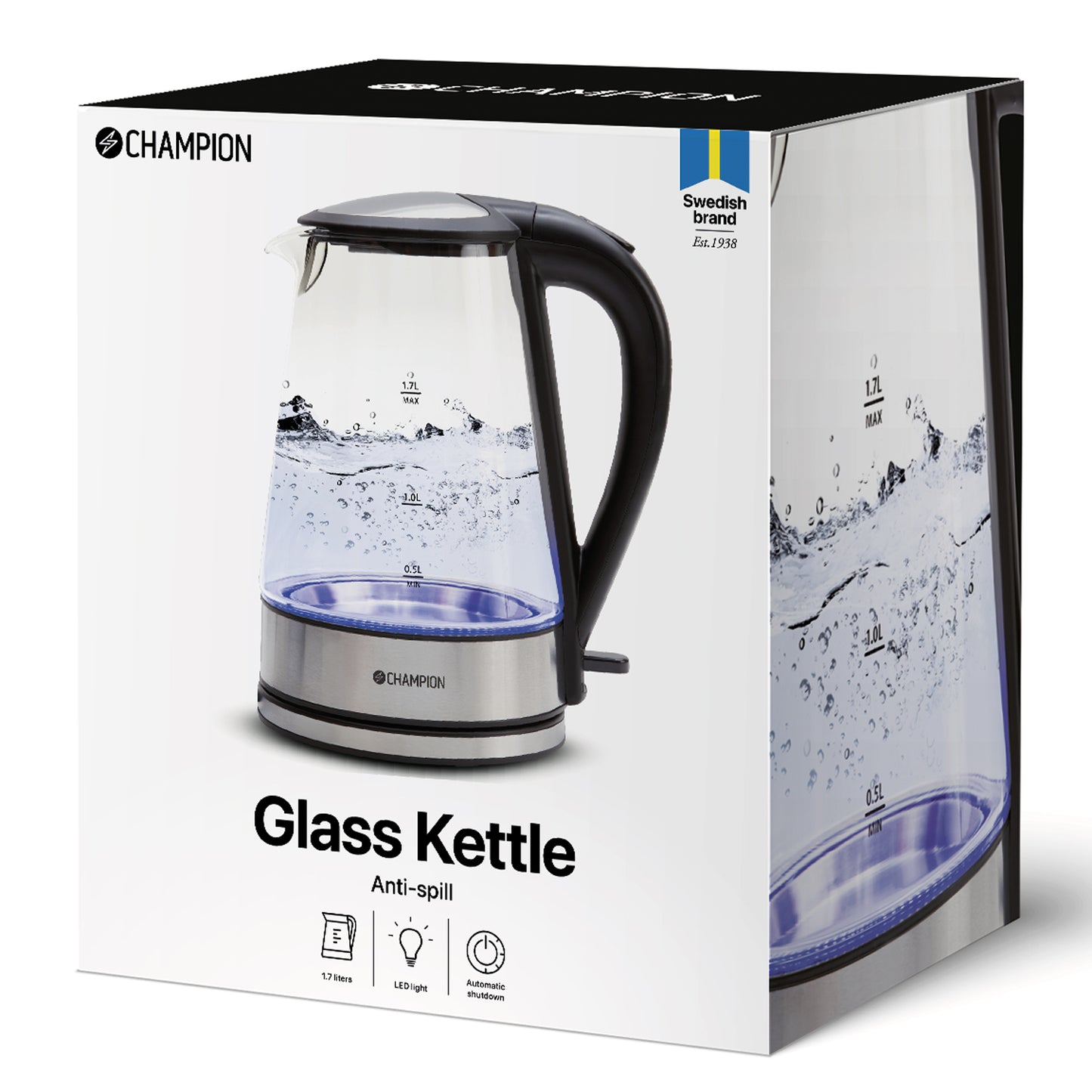 Vattenkokare 1,7L VK220 Glas