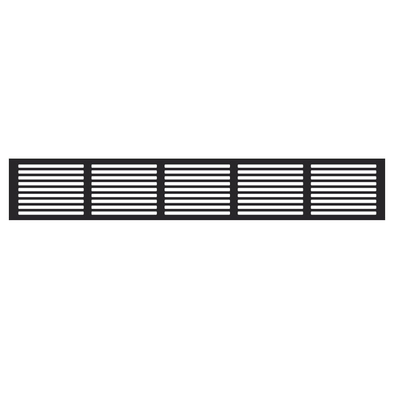 Ventilationsgaller, svart (60 cm)