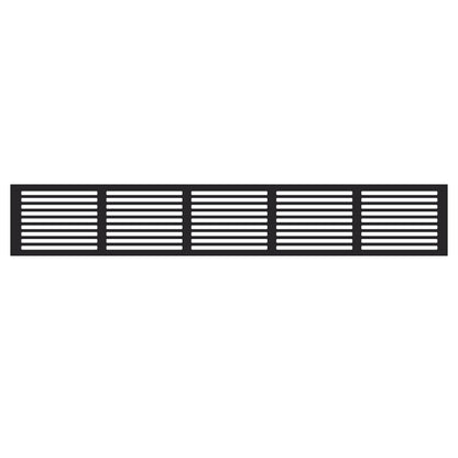 Ventilationsgaller, svart (60 cm)