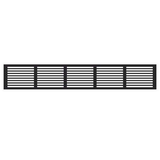 Ventilationsgaller, svart (60 cm)