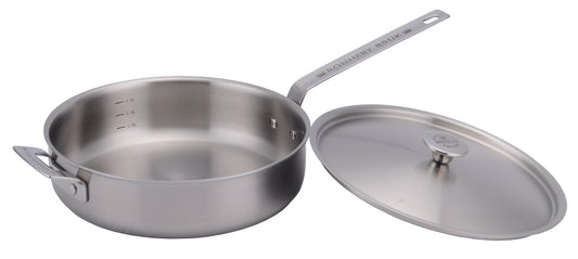 Ronneby Bruk - Inox Rostfri Traktörpanna med Rostfritt Lock Rostfritt Ø28cm