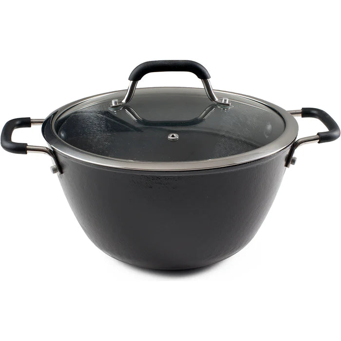 Ronneby Bruk - Ultra Light Stekgryta 5L med Glaslock Stål/Silikon Ø26cm