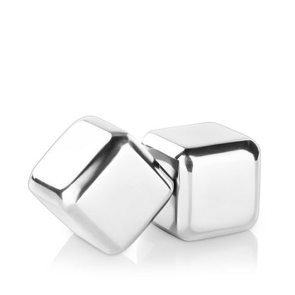 Innovine Kylkuber Rostfritt Stål 2-pack - Stora Whiskykuber 4,5 cm