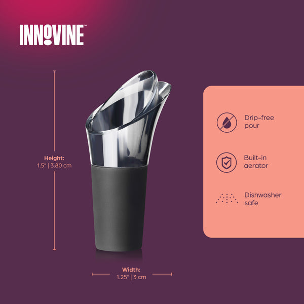 Innovine Drop Stop Vin 2-pack - Droppfri Hällpip för Vinflaskor