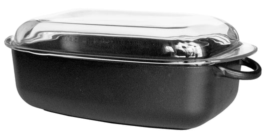 Ronneby Bruk - Maestro Oval Gryta 4.5L med Glaslock Gjutjärn 33x22x10cm