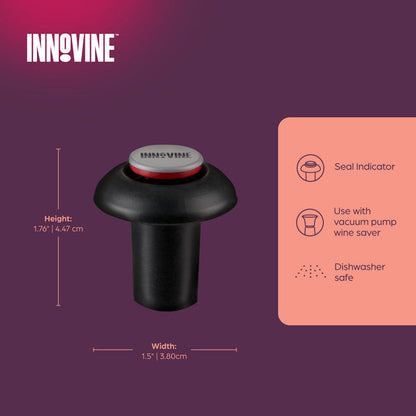 Innovine Vakuumkorkar 2-pack - Vinstoppare för Vakuumpump