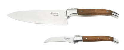 Laguiole By Hâws Knife Set 2 Pcs (Chef/Peeling) Olive
