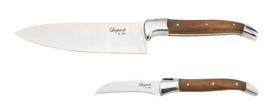 Laguiole By Hâws Knife Set 2 Pcs (Chef/Peeling) Olive