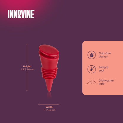 Innovine Flaskproppar Silikon 4-pack - Vinproppar Lufttäta Färgglada