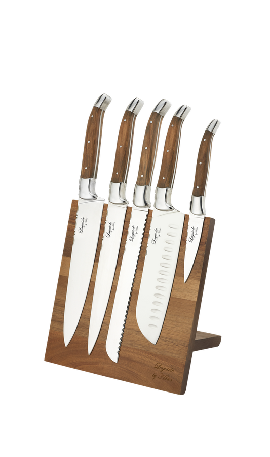 Laguiole By Hâws Chef Set W. Knife Block Olive