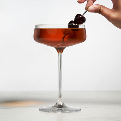 Viski Coupeglas Julien Vinklad 30 cl - Cocktailglas Kristall 4-pack