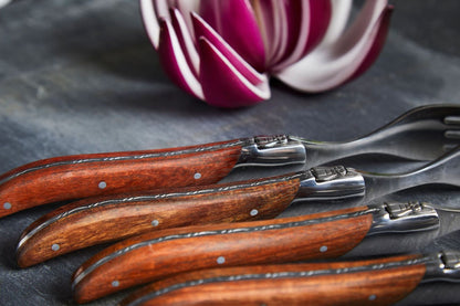 Laguiole By Hâws Steak Fork 6 Pcs Rosewood